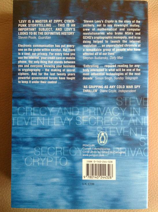 Crypto - Steven Levy (Penguin) book collectible [Barcode 9780140244328] - Main Image 2