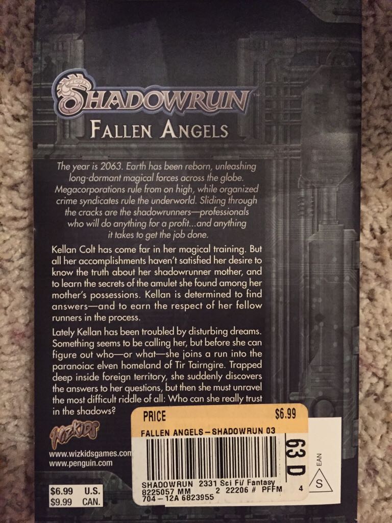 Fallen Angels - Stephen Kenson (Roc) book collectible [Barcode 9780451460769] - Main Image 2