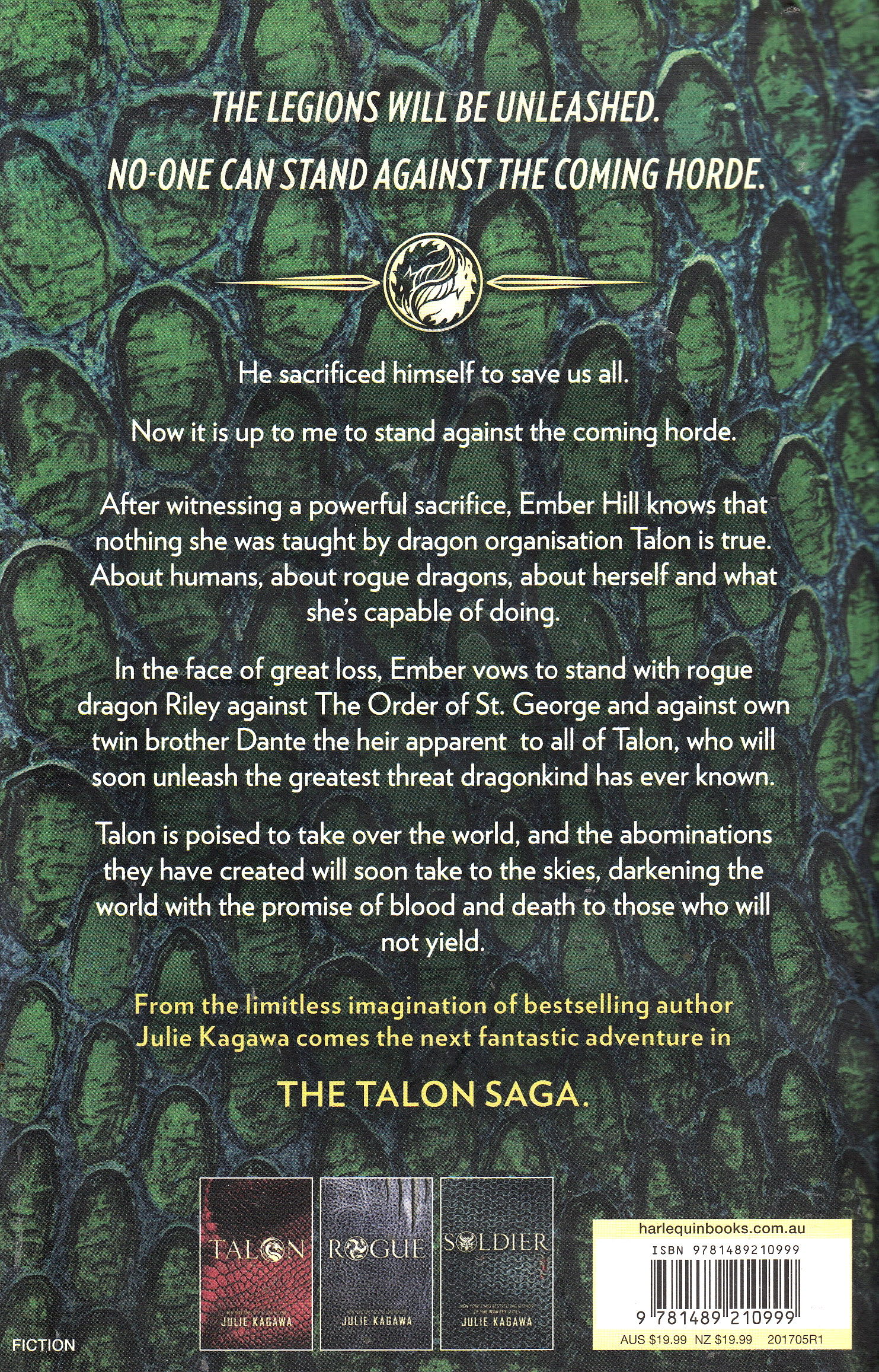 Legion - Julie Kagawa (Harlequin Teen - Paperback) book collectible [Barcode 9781489210999] - Main Image 2