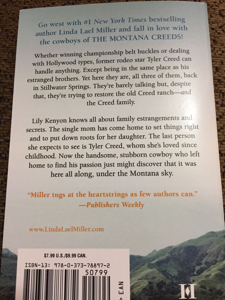Montana Creeds: Tyler - Linda Lael Miller (HQN Books - Paperback) book collectible [Barcode 9780373788972] - Main Image 2