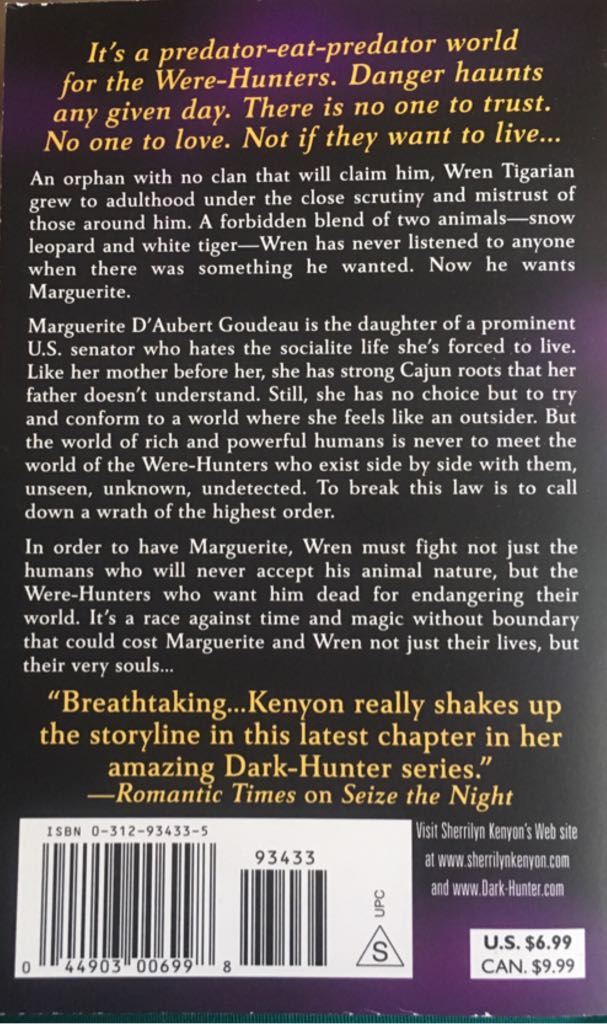 Unleash the Night - Sherrilyn Kenyon (St. Martn’s Paperbacks - Paperback) book collectible - Main Image 2