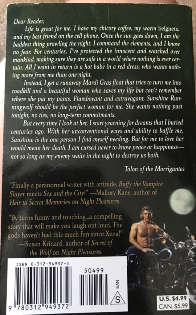 Night Embrace - Sherrilyn Kenyon (St. Martin’s Paperbacks - Paperback) book collectible [Barcode 9780312949372] - Main Image 2