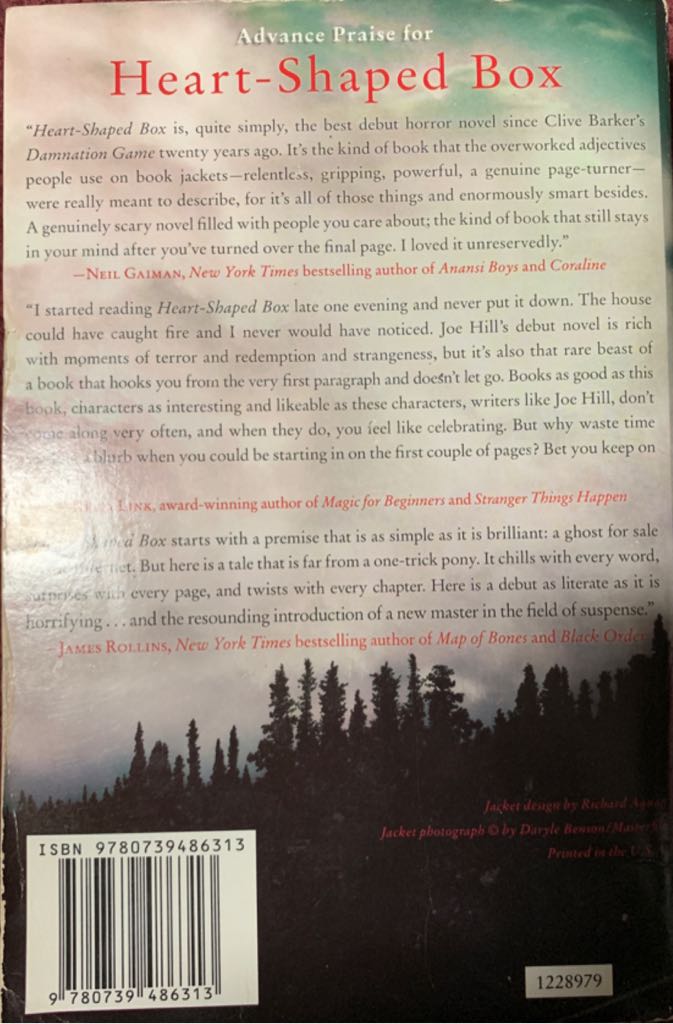 Heart-Shaped Box - Joe Hill (- Paperback) book collectible [Barcode 9780739486313] - Main Image 2