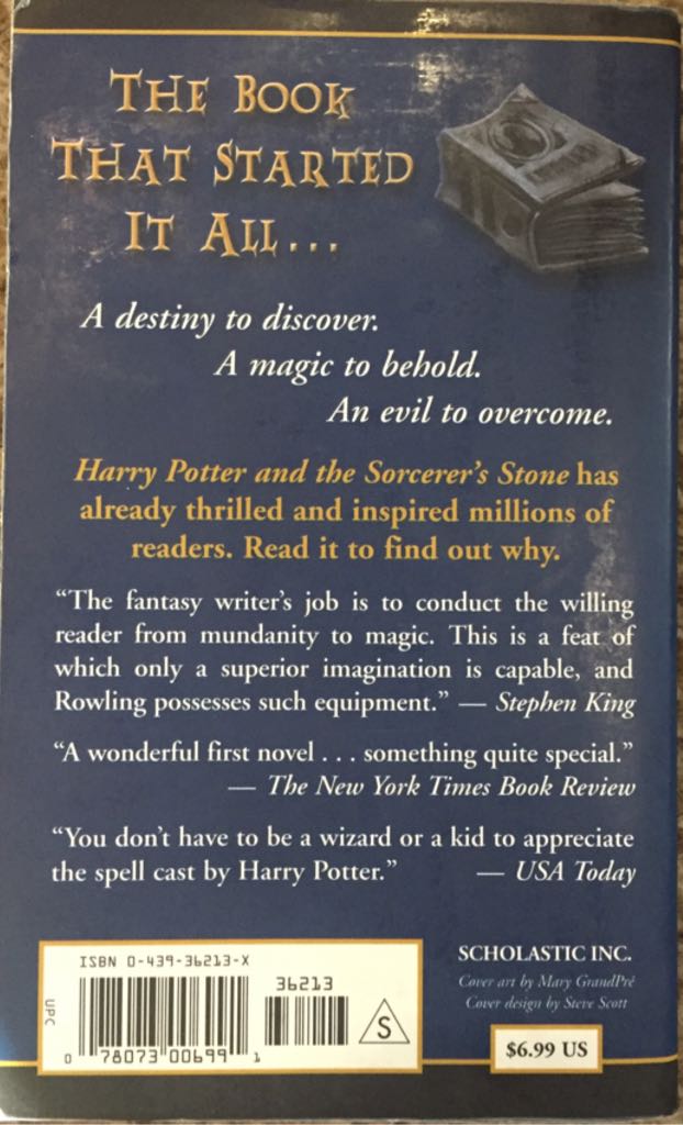 Harry Potter: 1 And The Sorcerers Stone - J.K. Rowling (- Hardcover) book collectible [Barcode 9780593534038] - Main Image 2