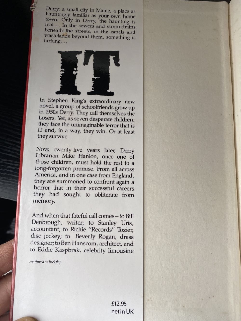 It - Stephen King (Guild Publishing - Hardcover) book collectible [Barcode 9780340364772] - Main Image 3