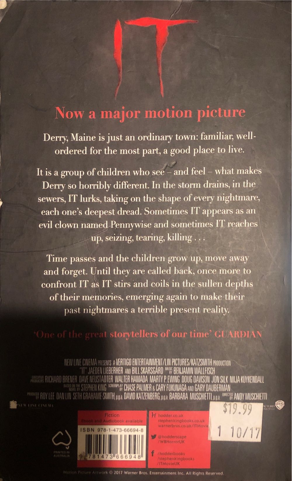 It - Stephen King (Hodder - Paperback) book collectible [Barcode 9781473666948] - Main Image 2