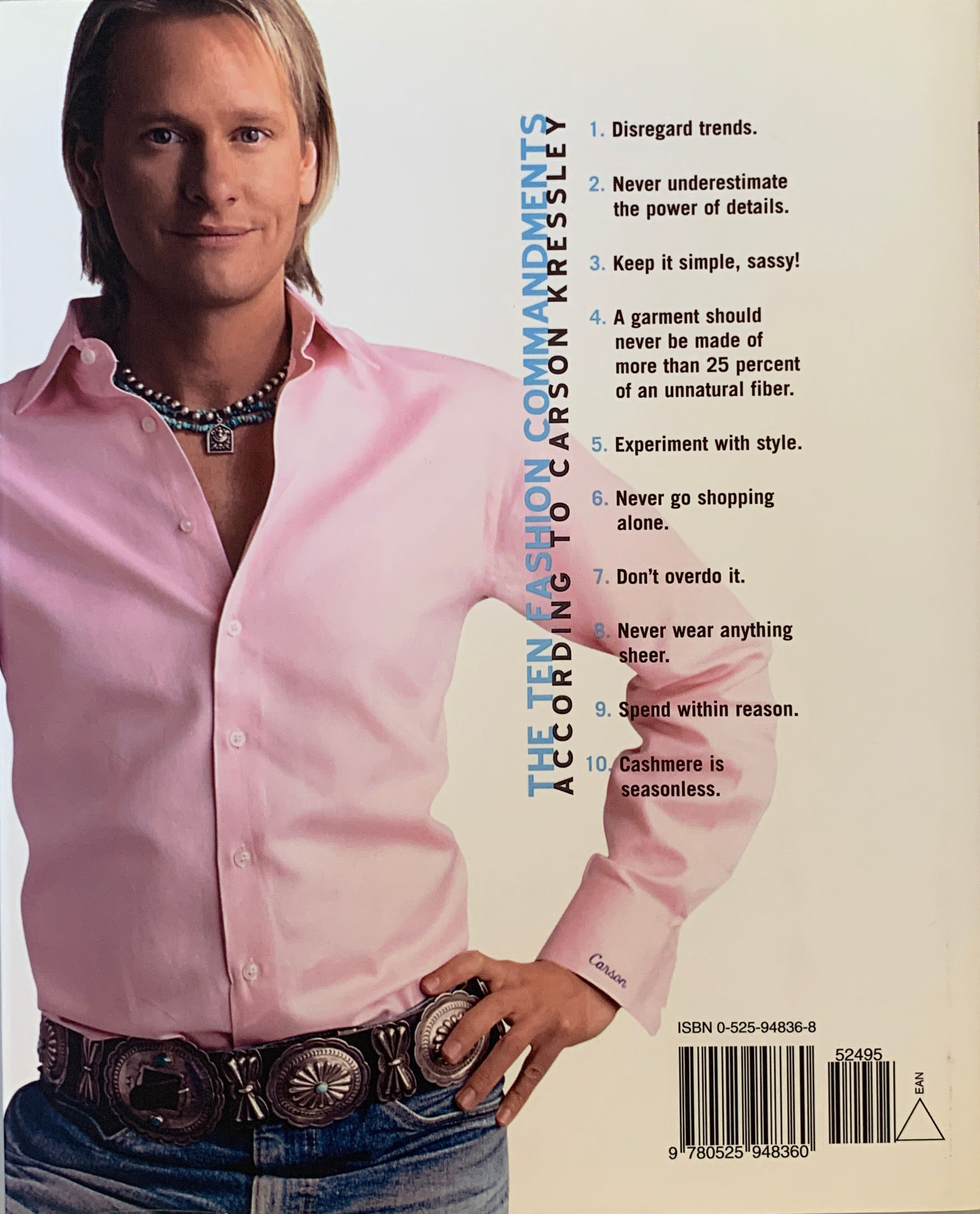 Off The Cuff: The Essential Style Guide for Men and the Women Who Love Them - Carson Kressley (Dutton - Hardcover) book collectible [Barcode 9780525948360] - Main Image 2