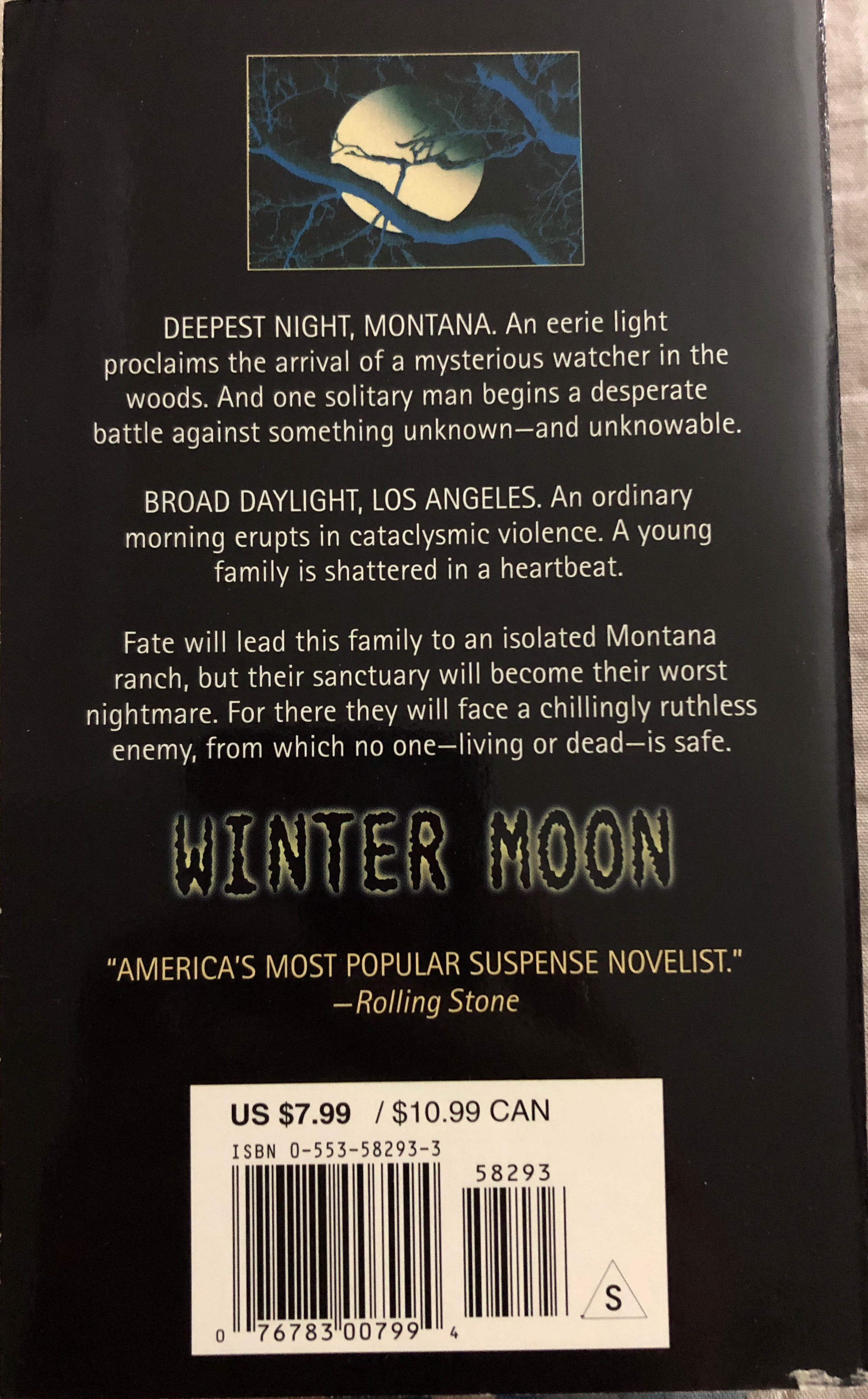 Winter Moon - Dean Koontz (Bantam - Paperback) book collectible [Barcode 9780553582932] - Main Image 2