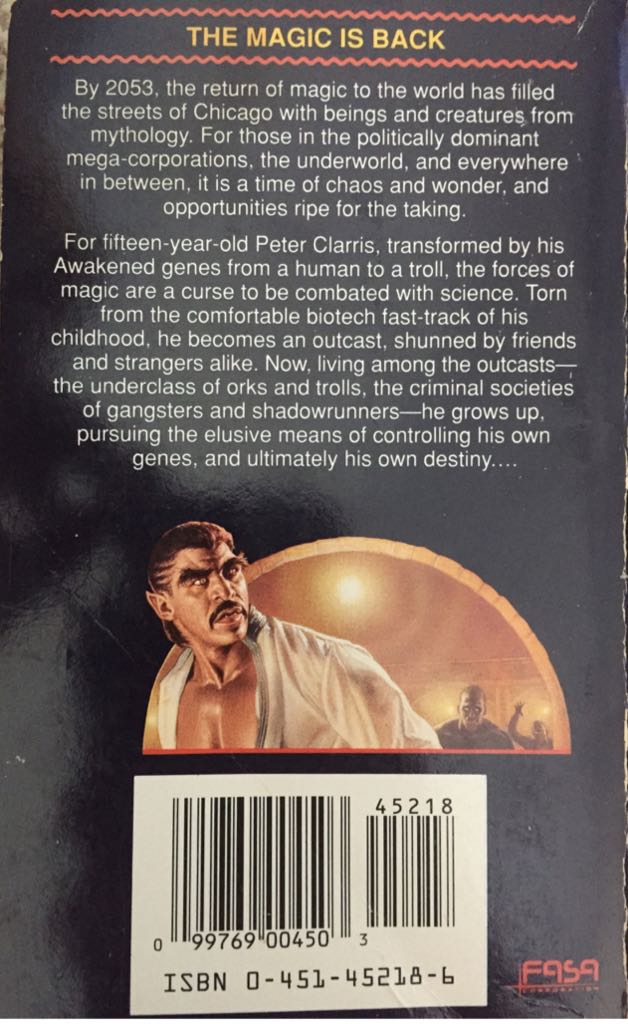 Shadowrun: Changeling - Christopher Kubasik (Roc - Paperback) book collectible [Barcode 9780451452184] - Main Image 2