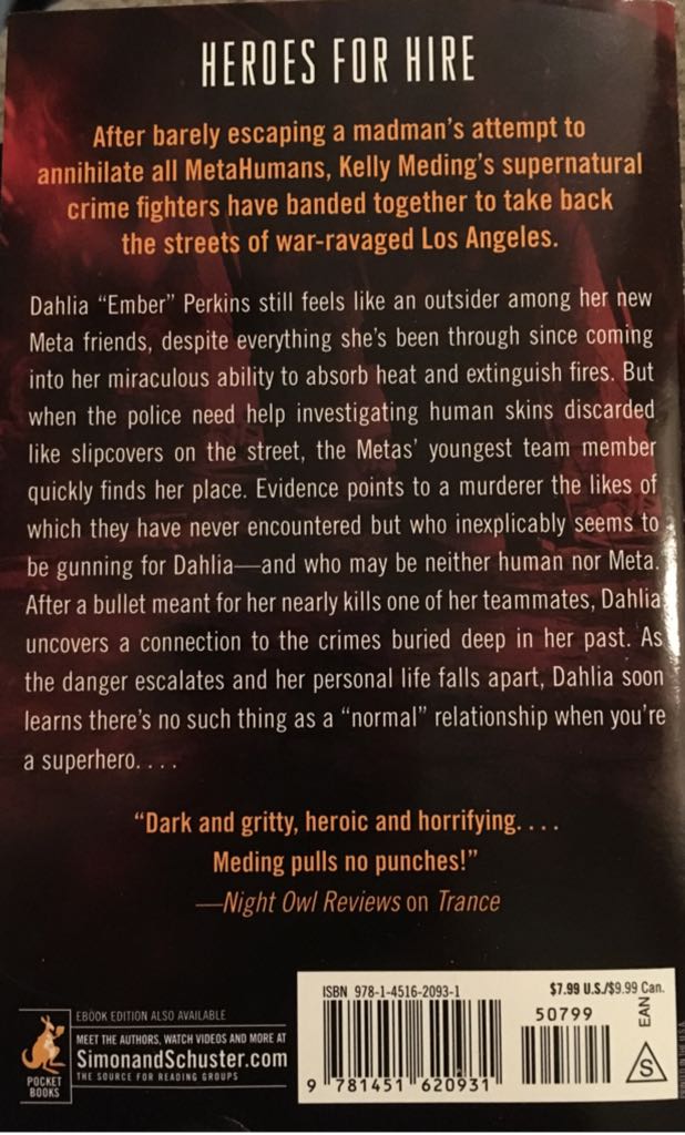 Changeling - Kelly Meding (Pocket Books - Paperback) book collectible [Barcode 9781451620931] - Main Image 2