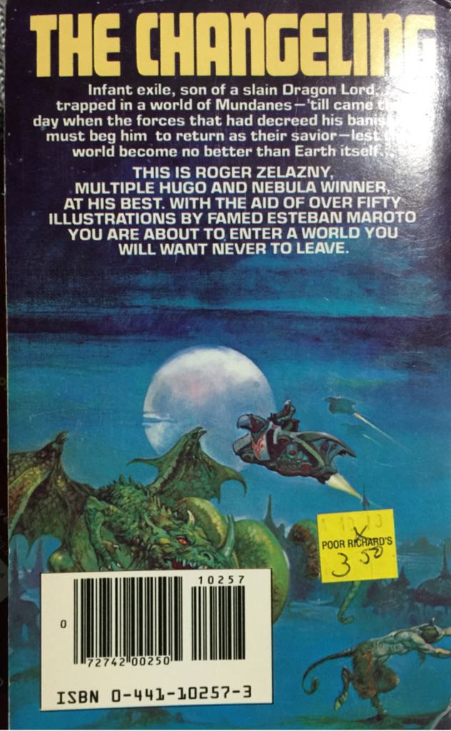 Changeling  (Ace Books - Paperback) book collectible - Main Image 2