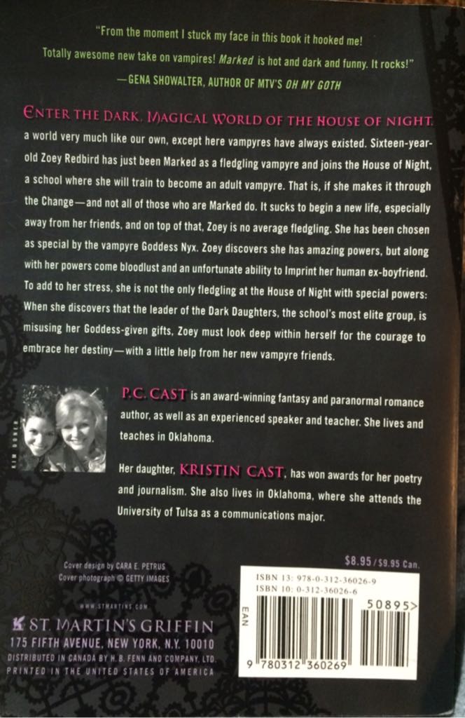 Marked - C. Cast (St. Martin’s Griffin, New York - Paperback) book collectible - Main Image 2