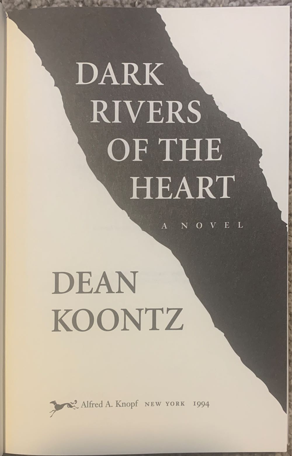 Dark Rivers of the Heart - Dean Koontz (Alfred A. Knopf, Inc - Hardcover) book collectible [Barcode 0000000039994] - Main Image 3