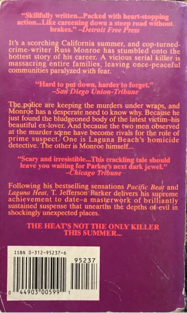 Summer of Fear - T Jefferson Parker (St. Martin’s Paperback - Paperback) book collectible [Barcode 9780312952372] - Main Image 2