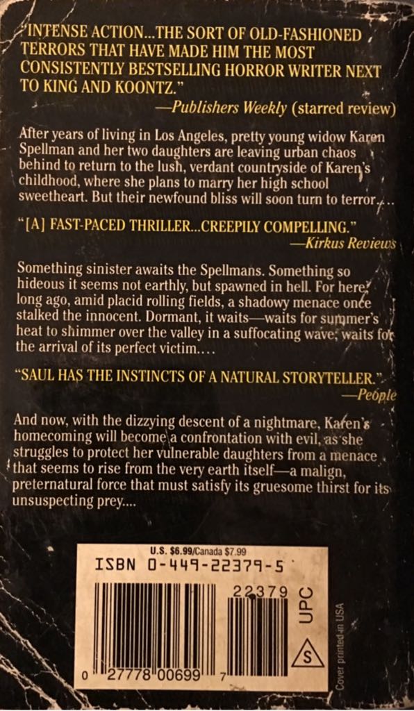 The Homing - John Saul (Fawcett - Audiobook) book collectible [Barcode 9780449223796] - Main Image 2