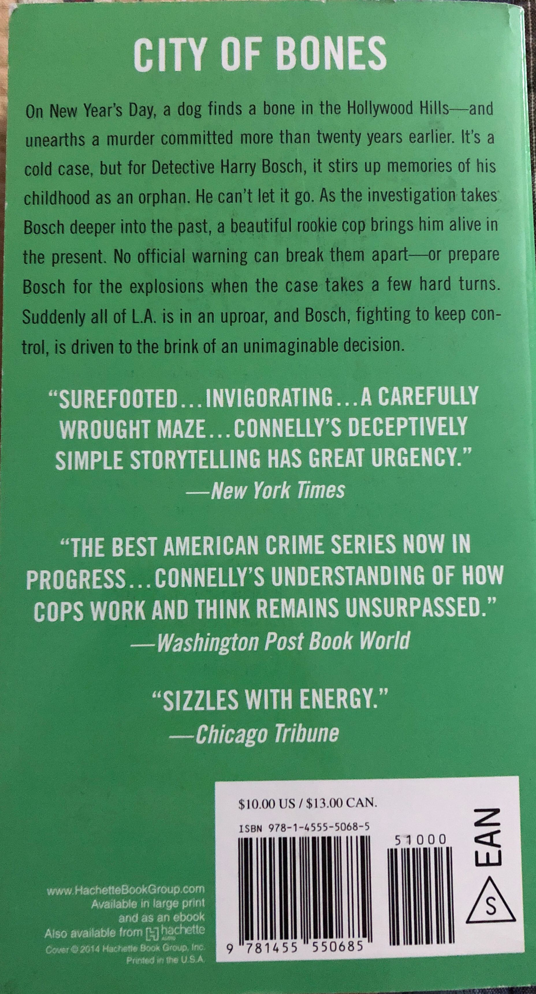 City of Bones - Michael Connelly (- Paperback) book collectible [Barcode 9781455550685] - Main Image 2