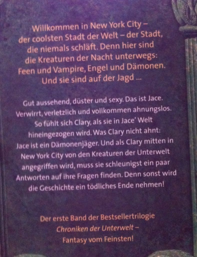 City of Bones - Cassandra Clare (Arena - Paperback) book collectible [Barcode 9783401502601] - Main Image 2