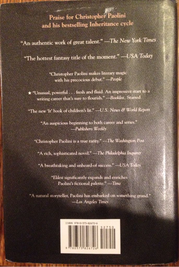 Brisingr - Christopher Paolini (Alfred A Knopf - Hardcover) book collectible [Barcode 9780375826726] - Main Image 2