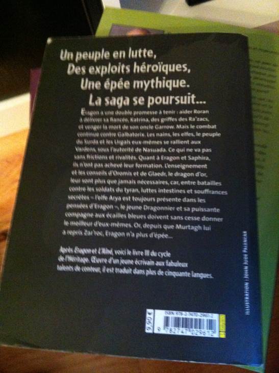 Brisingr - Christopher Paolini (Bayard Jeunesse) book collectible [Barcode 9782747029612] - Main Image 2