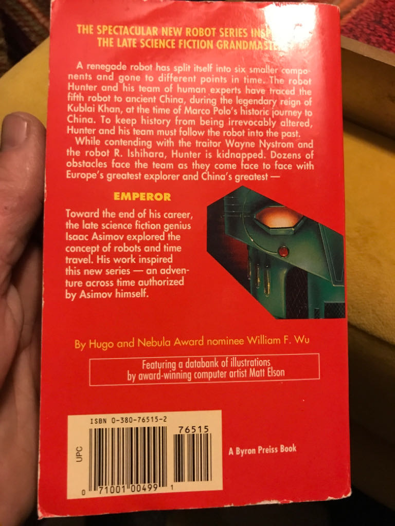 Emperor - William F. Wu (Avon Books) book collectible [Barcode 9780380765157] - Main Image 2