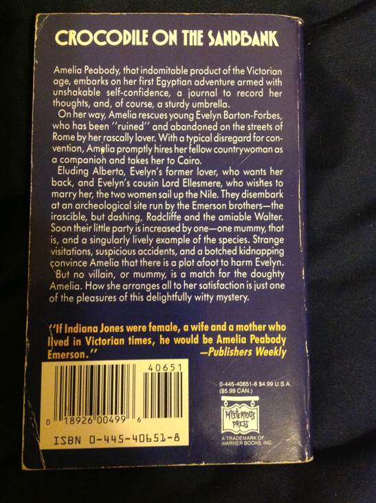 Crocodile on the Sandbank - Elizabeth Peters (Robinson Publishing - Audiobook) book collectible [Barcode 9780445406513] - Main Image 2