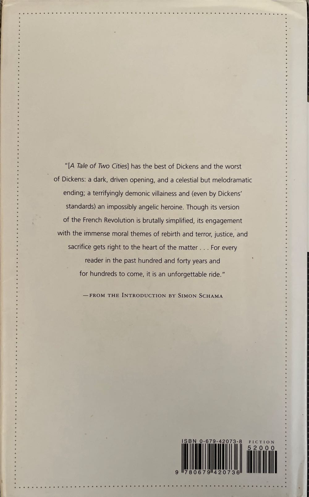 Tale of Two Cities - Charles Dickens (Everyman’s Library - Hardcover) book collectible [Barcode 9780679420736] - Main Image 2