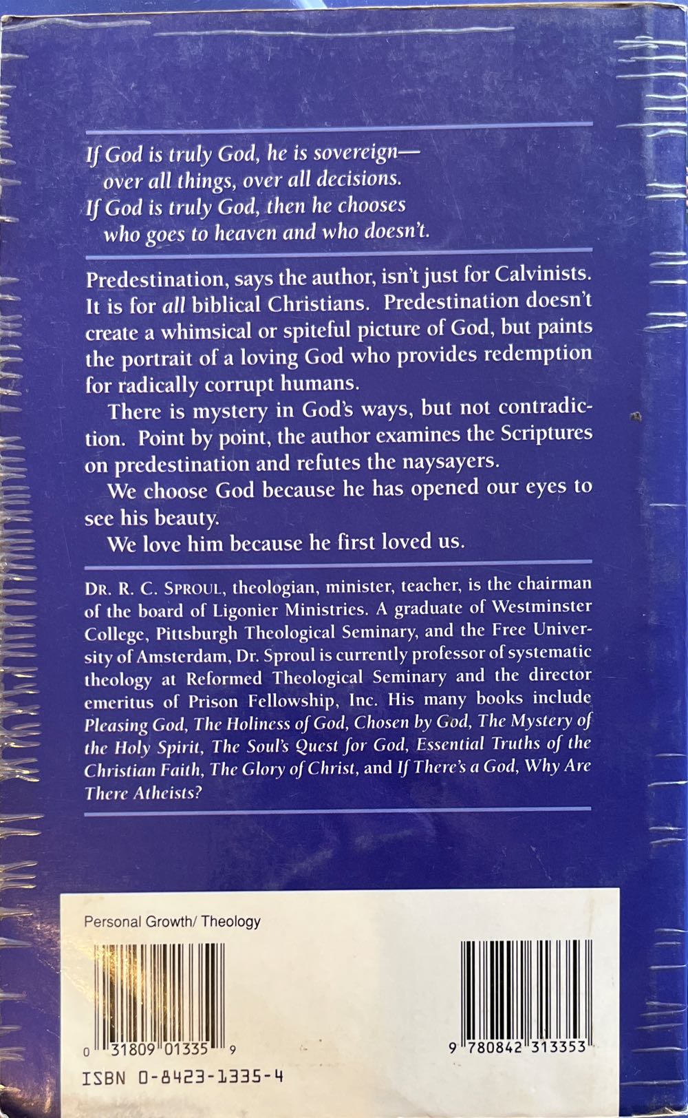 Chosen by God - R. C. Sproul (Tyndale House Publishers, Inc. - Paperback) book collectible [Barcode 9780842313353] - Main Image 2