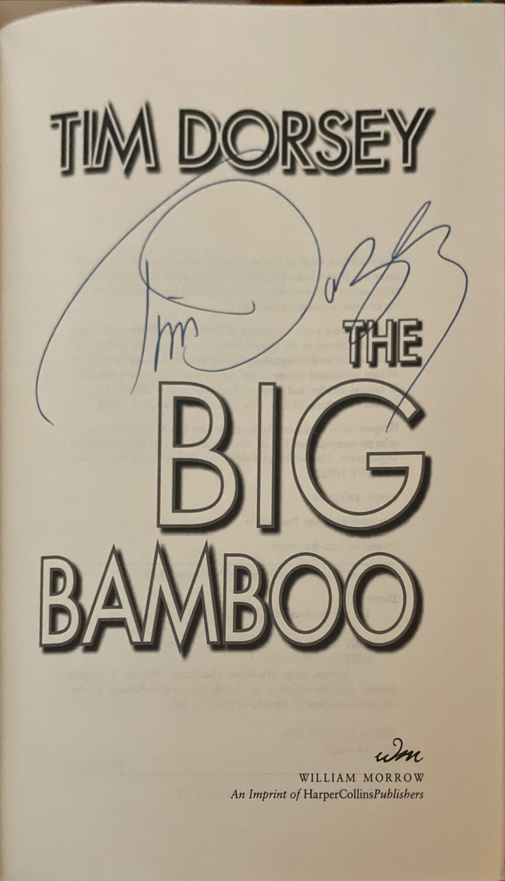 The Big Bamboo - Tim Dorsey (William Morrow  - eBook) book collectible [Barcode 9780060585624] - Main Image 2