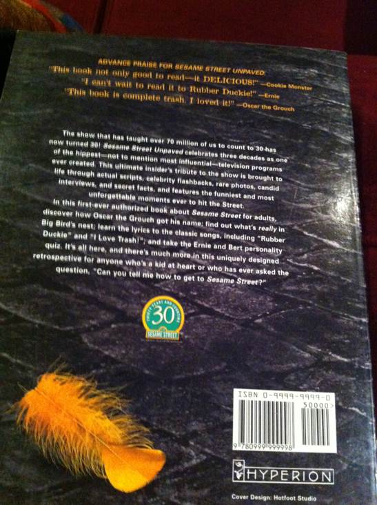 Sesame Street Unpaved  (Hyperion - Hardcover) book collectible [Barcode 9780999999998] - Main Image 2