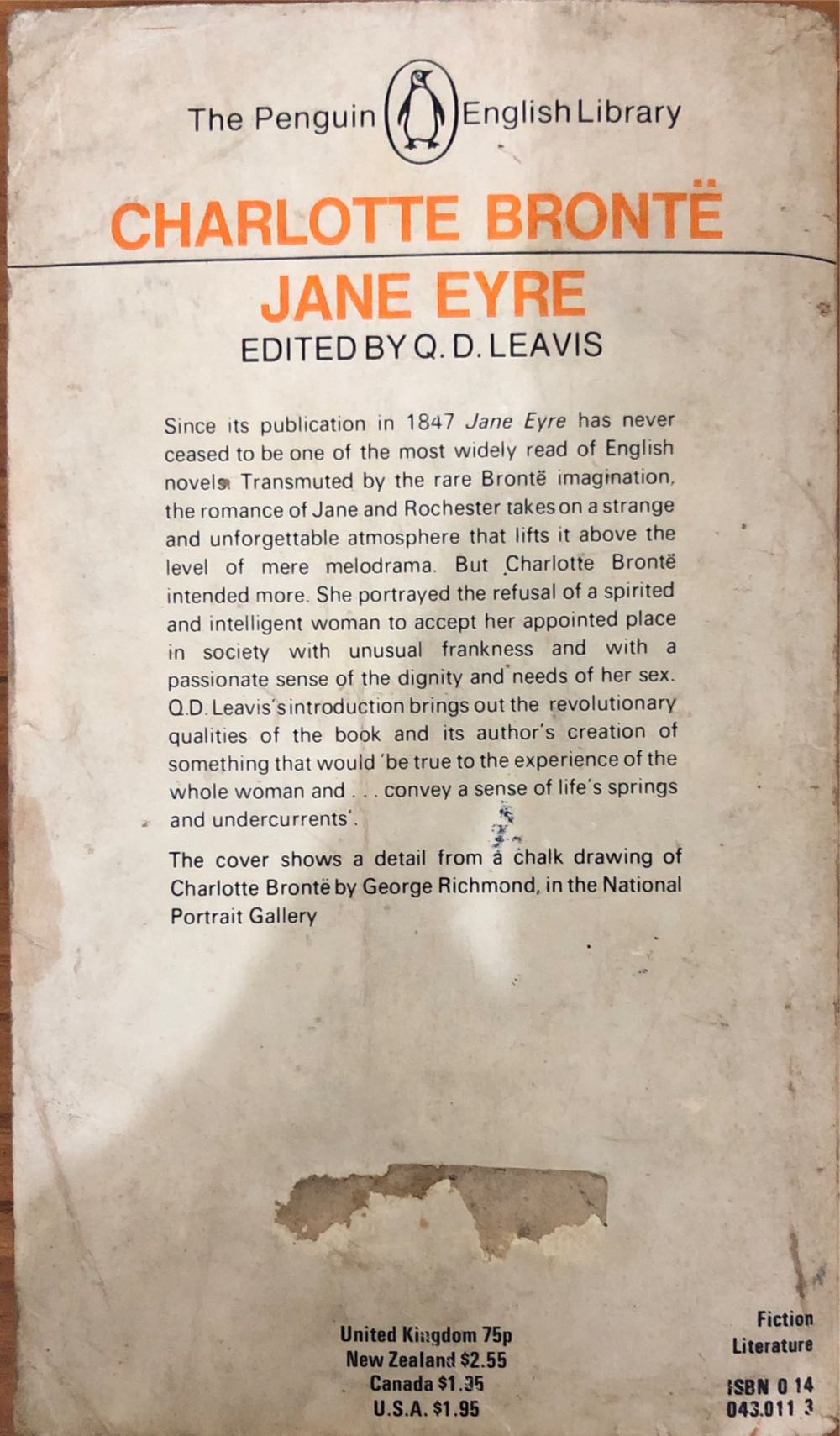 Jane Eyre - Charlotte Brontë (Penguin (orange) - Paperback) book collectible [Barcode 9780140430110] - Main Image 4