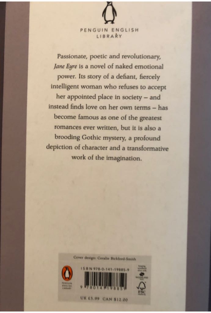 Jane Eyre - Charlotte Brontë (Penguin English Library - Paperback) book collectible [Barcode 9780141198859] - Main Image 2