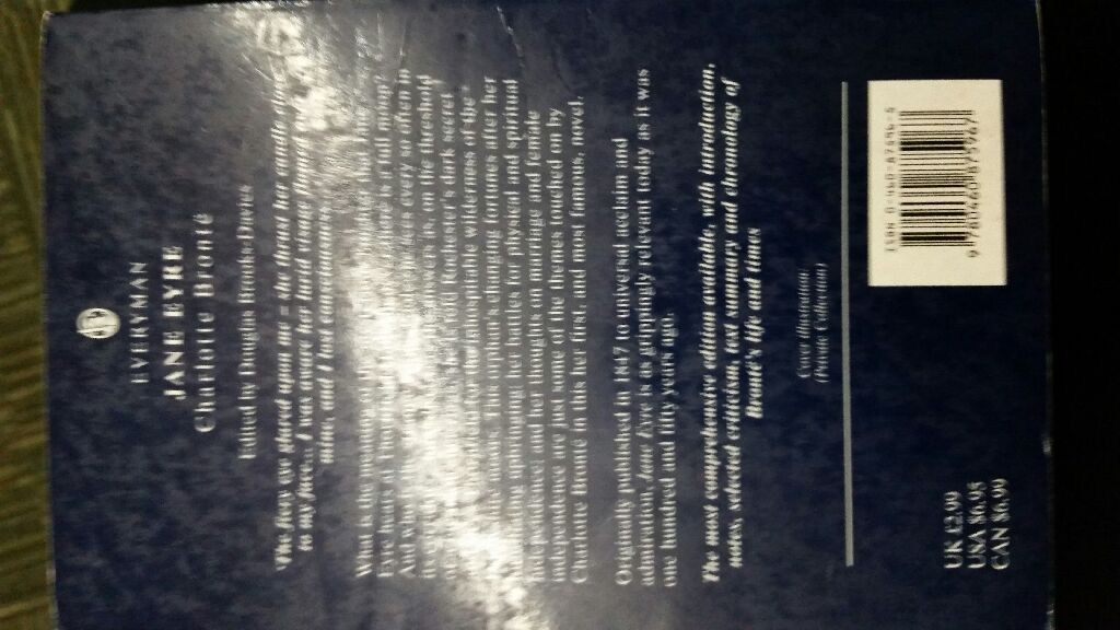 Jane Eyre - Charlotte Bronte (Everyman - Paperback) book collectible [Barcode 9780460875967] - Main Image 2