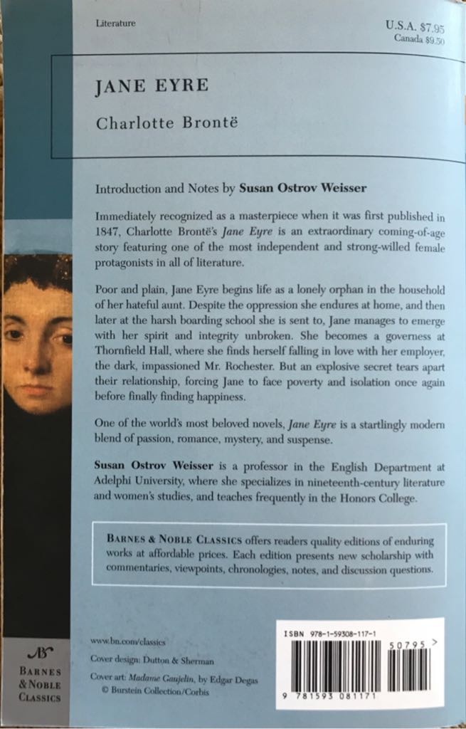 Jane Eyre - Charlotte Brontë (Barnes & Noble Classics - Paperback) book collectible [Barcode 9781593081171] - Main Image 2