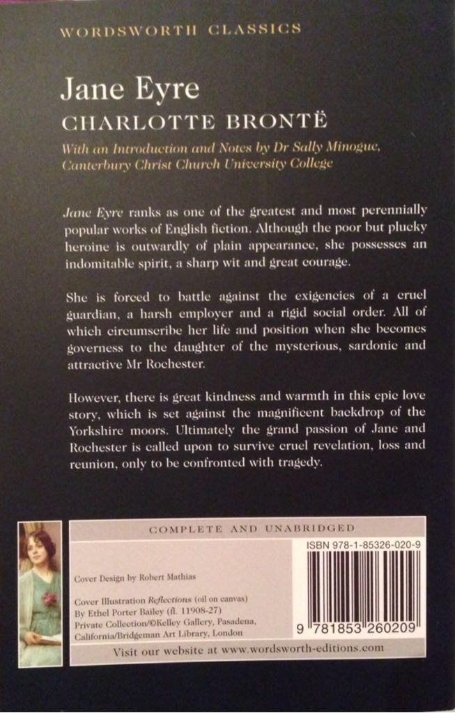 Jane Eyre - Charlotte Bronte (Wordsworth - Paperback) book collectible [Barcode 9781853260209] - Main Image 2