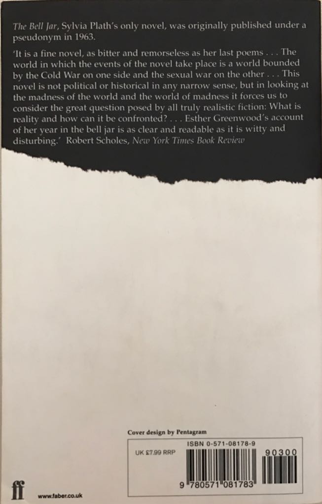 The Bell Jar - Sylvia Plath (Faber & Faber - Paperback) book collectible [Barcode 9780571081783] - Main Image 2