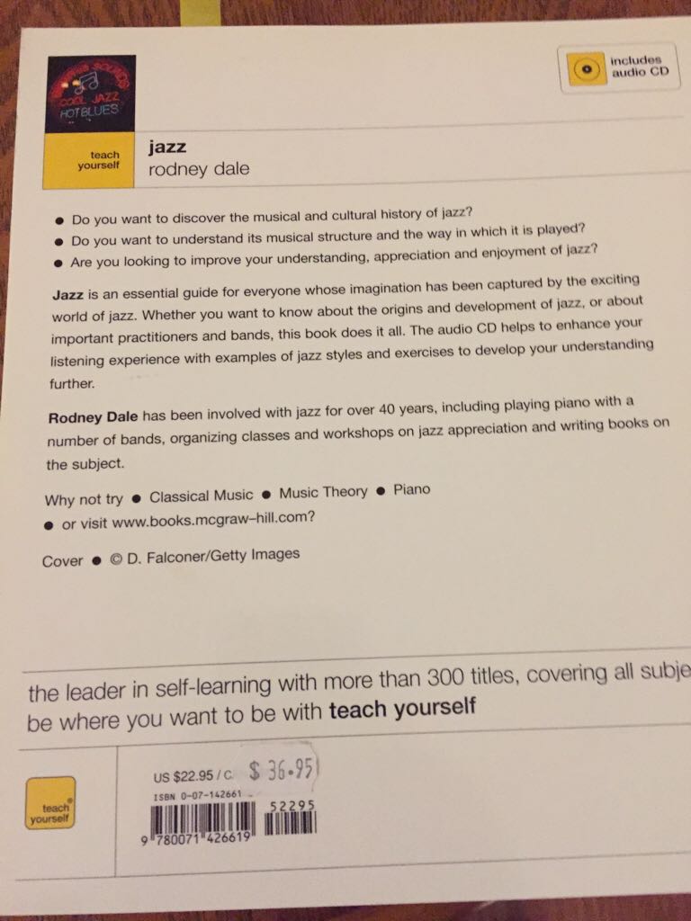Jazz  (Teach Yourself) book collectible [Barcode 9780071426619] - Main Image 2
