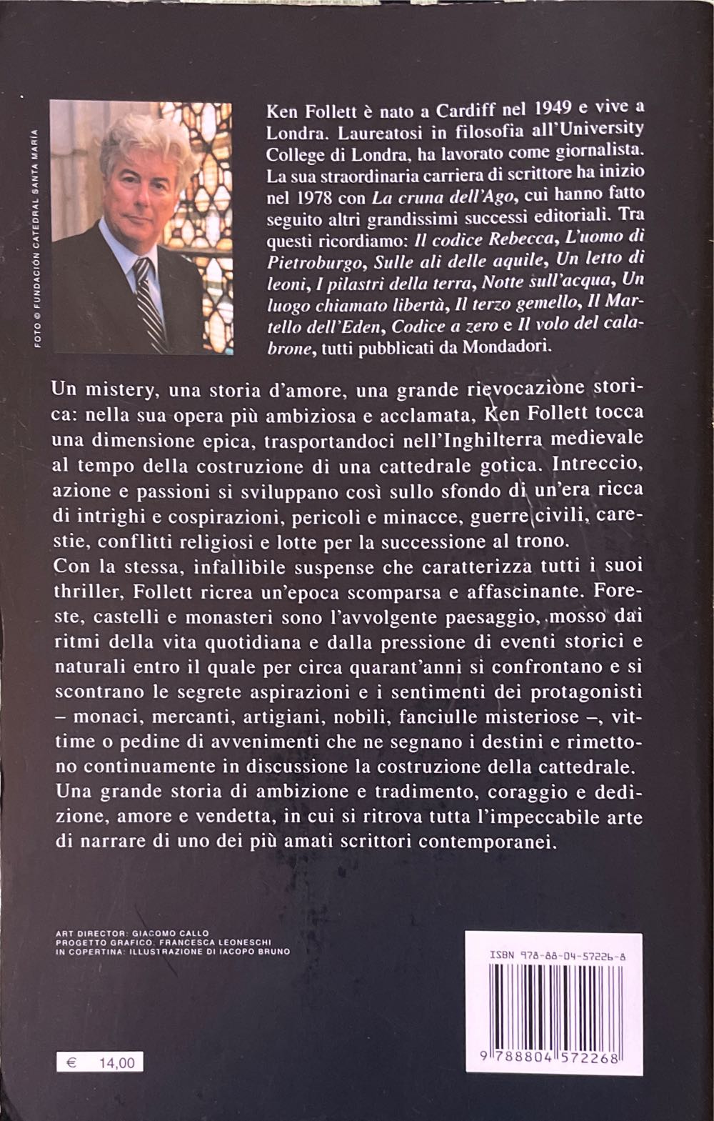 I pilastri della terra - Follett, Ken (A. Mondadori - Paperback) book collectible [Barcode 9788804572268] - Main Image 2