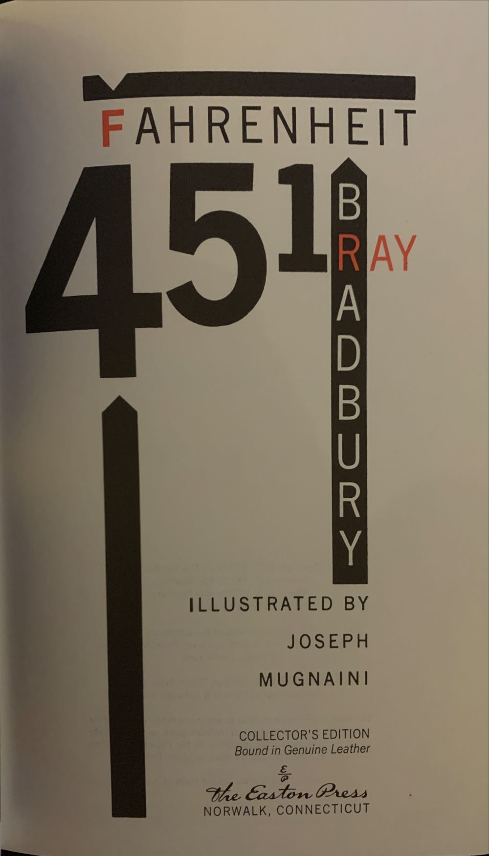 Fahrenheit 451 - Ray Bradbury (The Easton Press - Library Binding) book collectible [Barcode 9780007181704] - Main Image 2