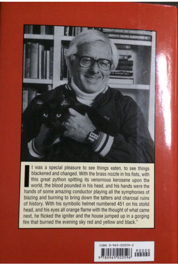 Fahrenheit 451 - Ray Bradbury (Ballantine Books - Hardcover) book collectible [Barcode 9780965020596] - Main Image 2