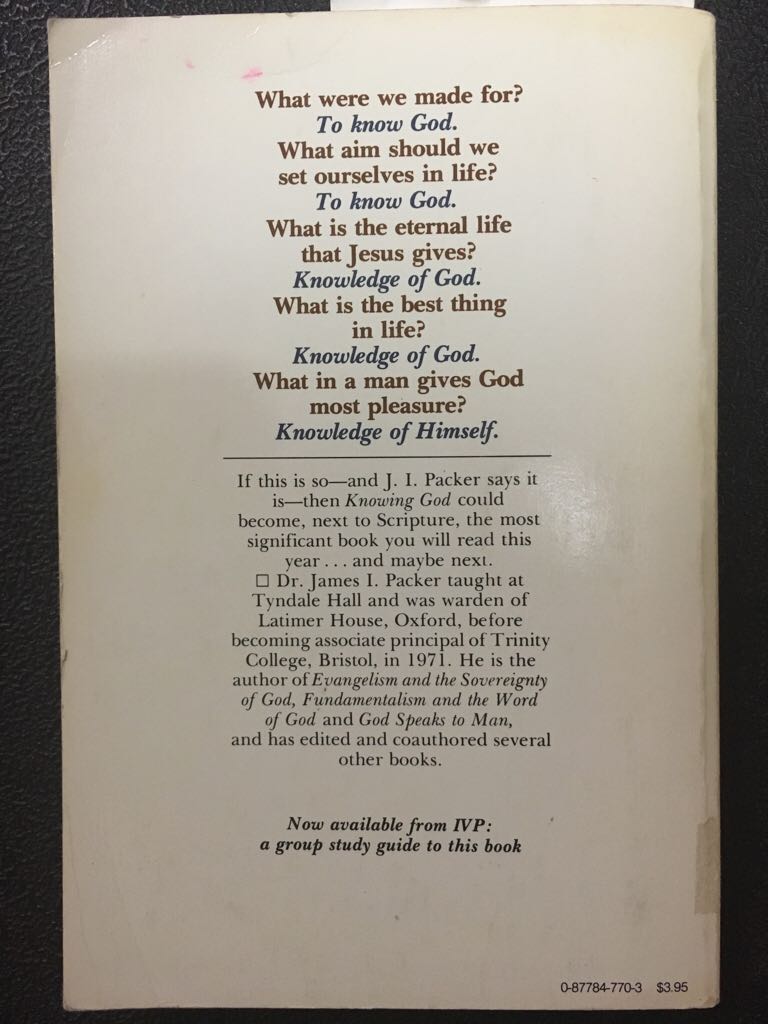 Knowing God - I. Packer book collectible - Main Image 2