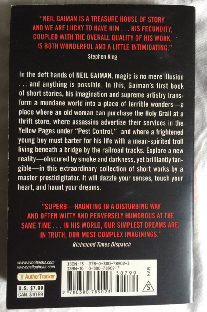 Smoke And Mirrors - Neil Gaiman (Avon (2005) - Paperback) book collectible [Barcode 9780380789023] - Main Image 2