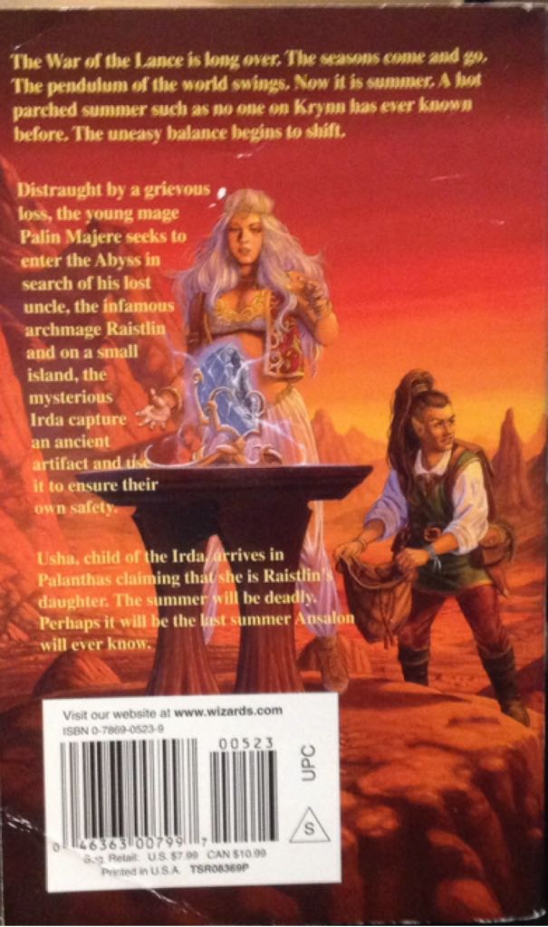 DragonLance: Dragons of Summer Flame - Margaret Weis (Del Rey - Paperback) book collectible [Barcode 9780786905232] - Main Image 2