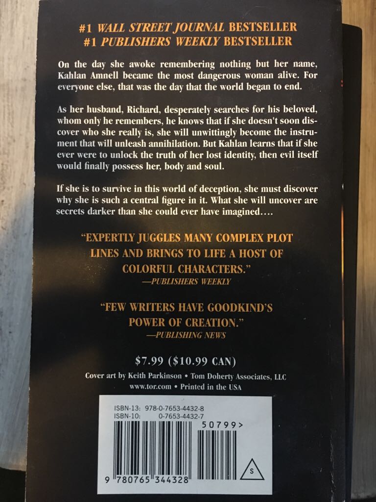 Phantom  - Goodkind, Terry (The Tom Doherty Associates Book - Paperback) book collectible - Main Image 2