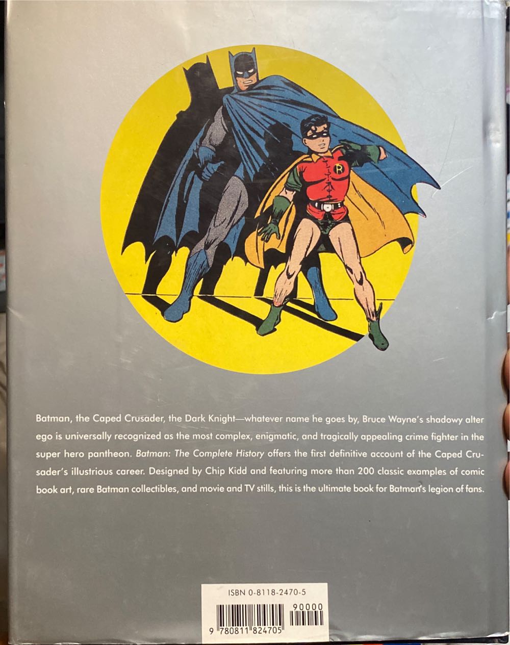 Batman The Complete History: The Life and Times of the Dark Knight - Les Daniels (Chronicle Books - Hardcover) book collectible [Barcode 9780811824705] - Main Image 2