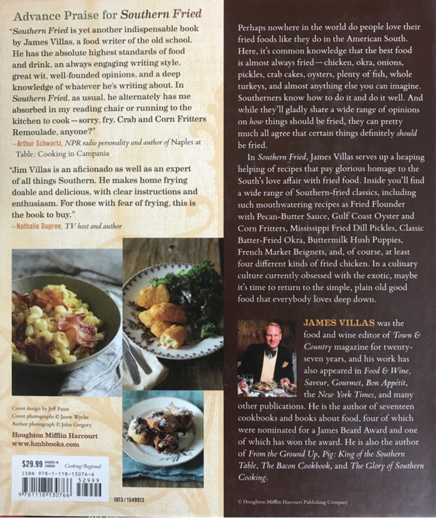 Southern Fried - James Villas (Houghton Mifflin Harcourt - Hardcover) book collectible [Barcode 9781118130766] - Main Image 2