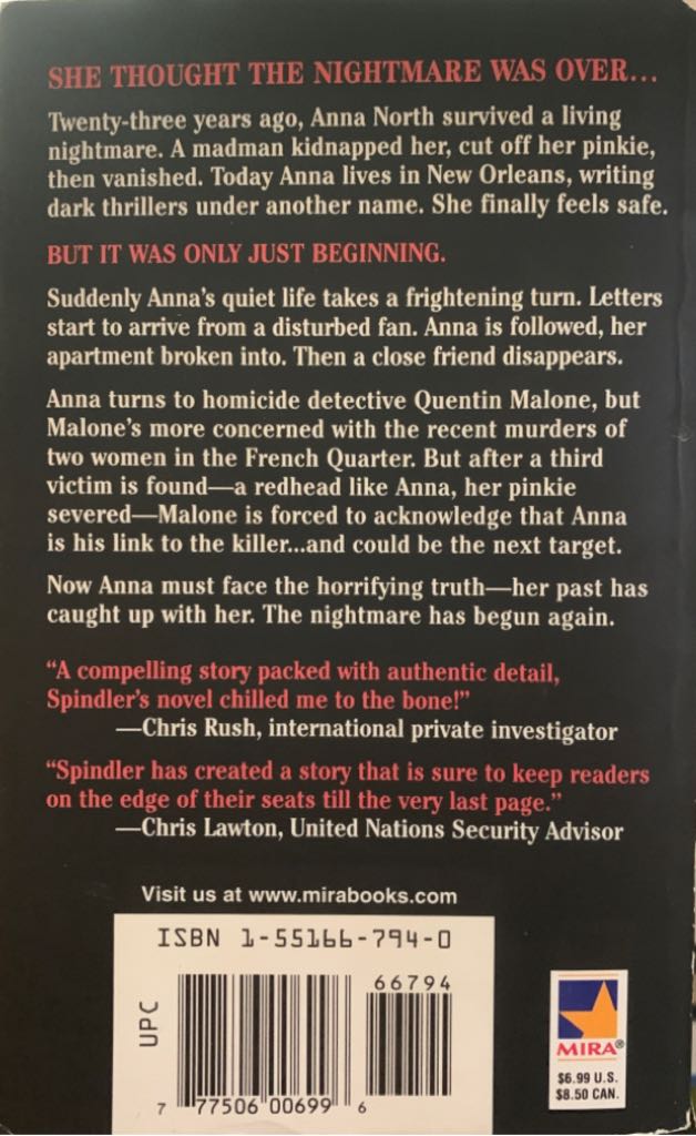 Bone Cold - Erica Spindler (Mira Books - Paperback) book collectible [Barcode 9781551667942] - Main Image 2