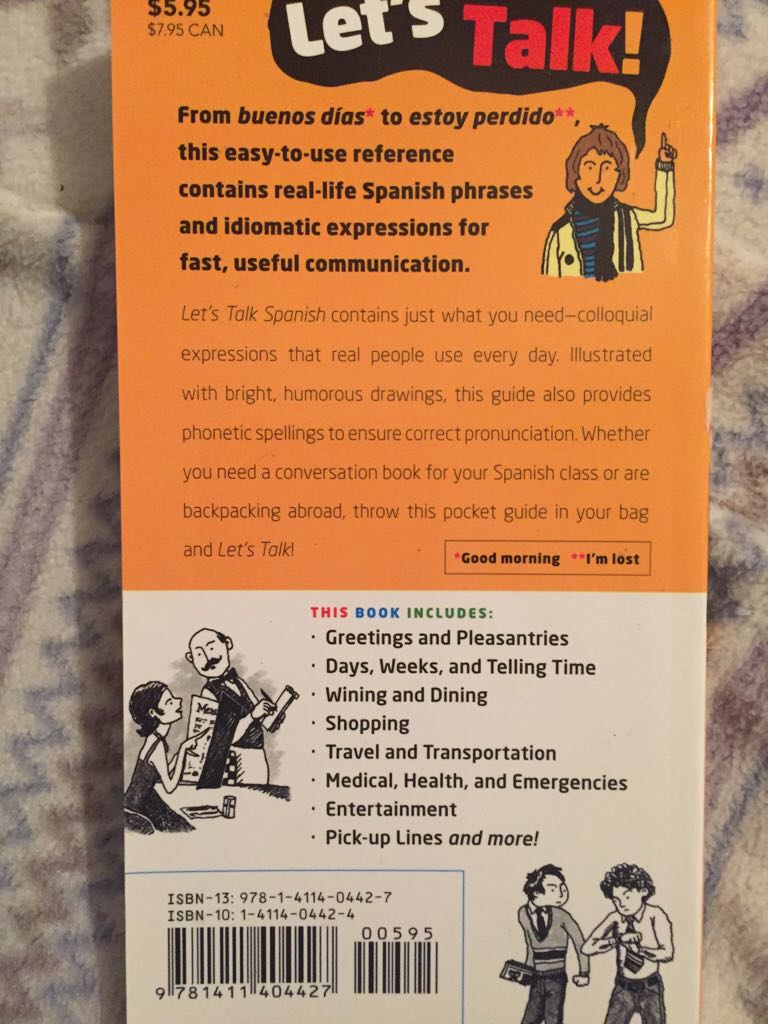 Lets Talk Spanish - Sparknotes book collectible [Barcode 9781411404427] - Main Image 2