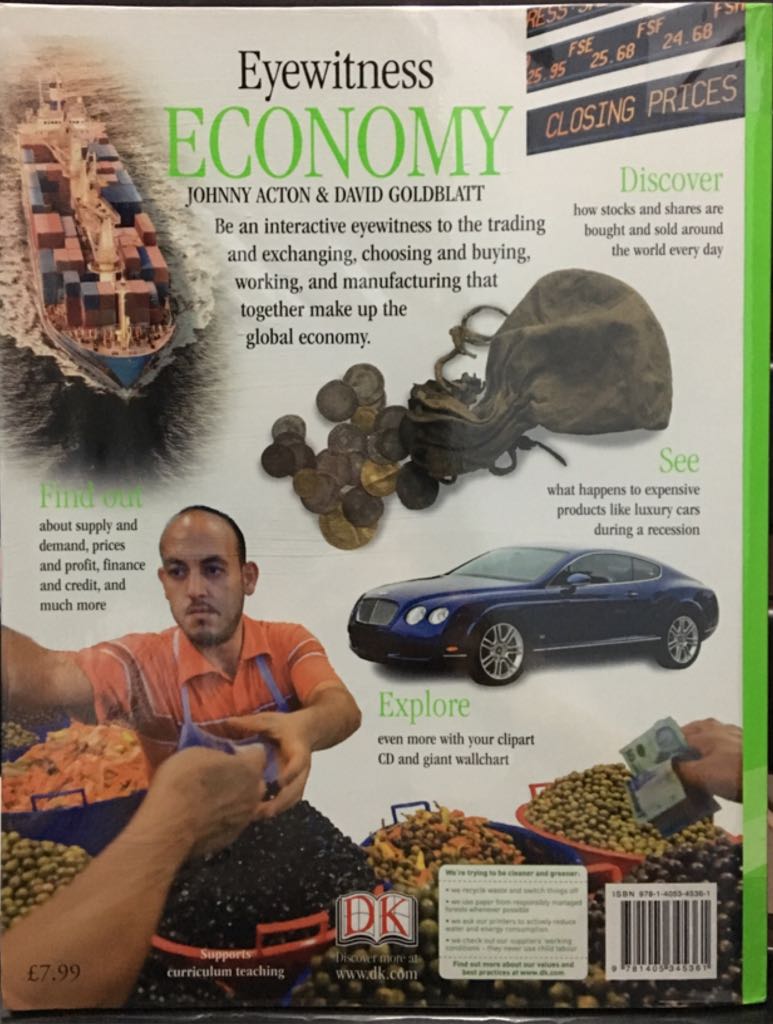 DK Eyewitness Economy - Johnny Acton (Dorling Kindersley Limited - Paperback) book collectible [Barcode 9781405345361] - Main Image 2