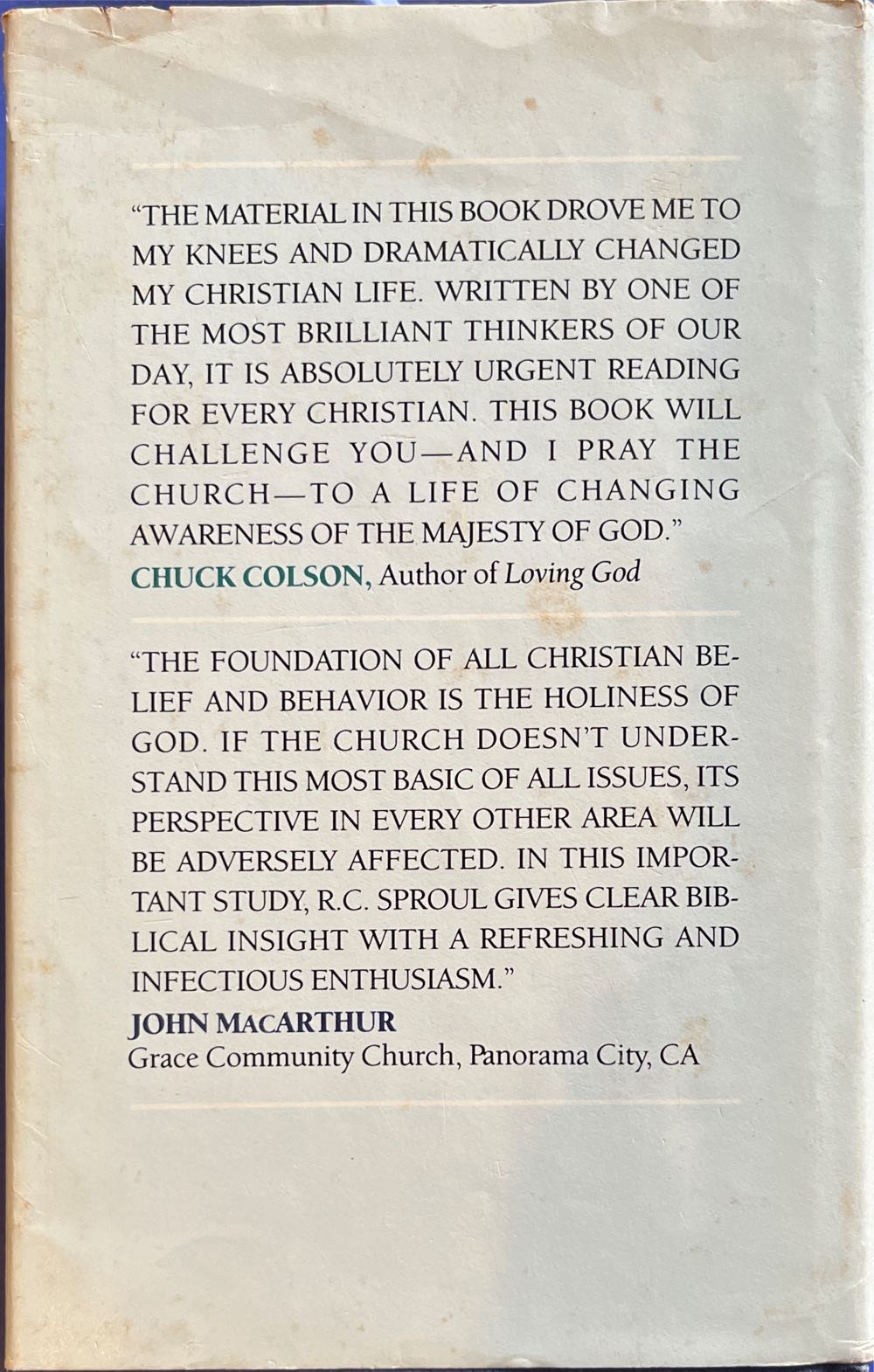 The Holiness of God - R.C. Sproul (Tyndale House - Hardcover) book collectible [Barcode 9780842314930] - Main Image 2