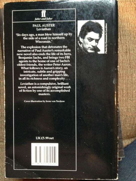 Leviathan - Paul Auster (Faber & Faber - Paperback) book collectible [Barcode 9780140178135] - Main Image 2